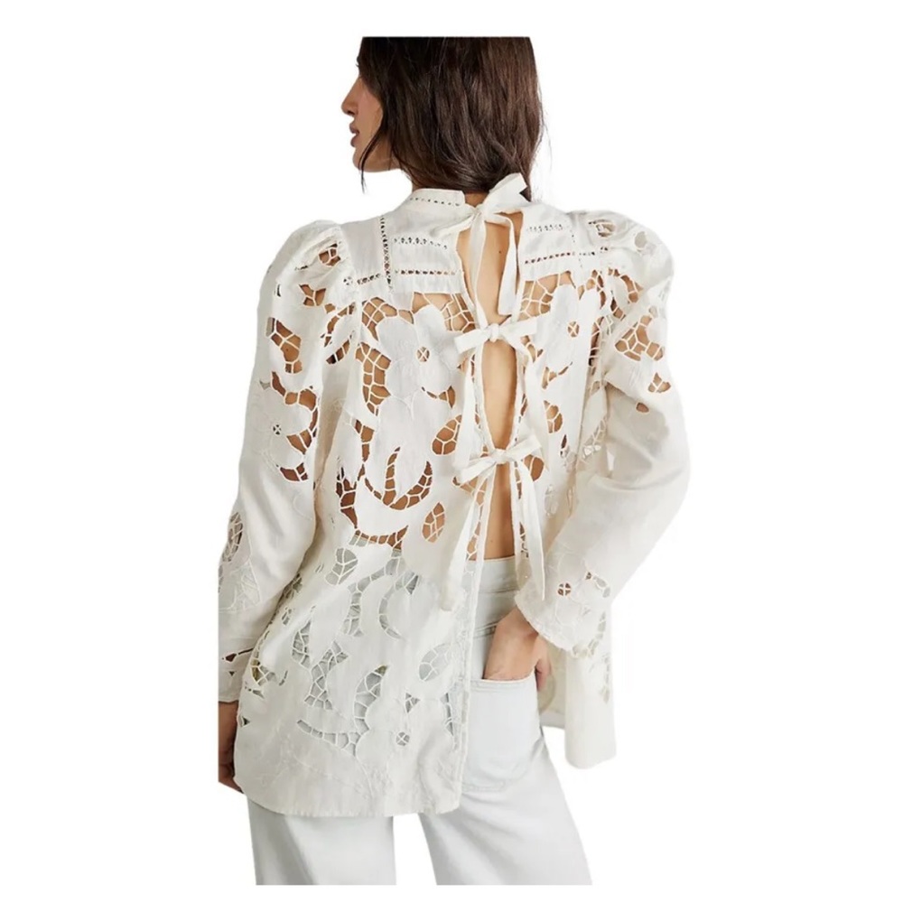 Free People Laurel Cutwork Tunic Ivory-Size Small RRP £228
New without Tags - Picture 1 of 8